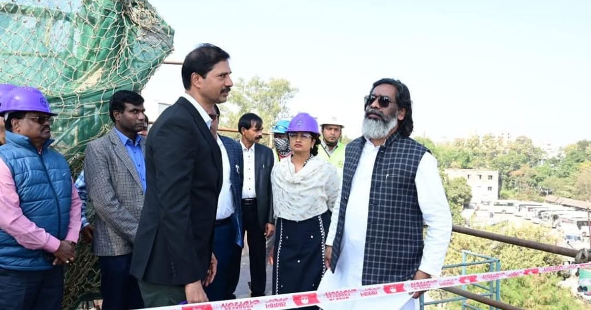 CM Soren Surprise inspection Ranchi Flyover 