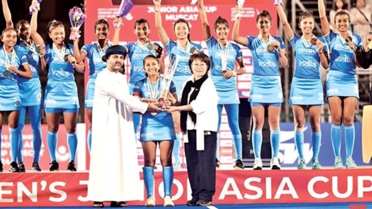 India won the title of Women's Junior Asia Cup hockey tourna