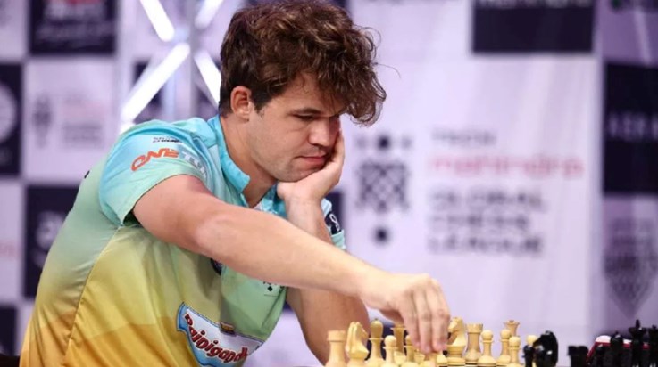 Champion Magnus Carlsen was excluded from World Rapid and Bl Champion Magnus Carlsen was excluded from World Rapid and Bl