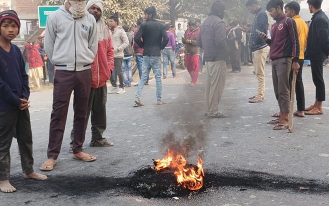 Three students going to coaching were crushed by a Scorpio, 