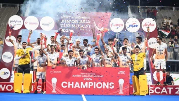 India won 5th title, scored a hat-trick in Junior Asia Cup.. India won 5th title, scored a hat-trick in Junior Asia Cup..