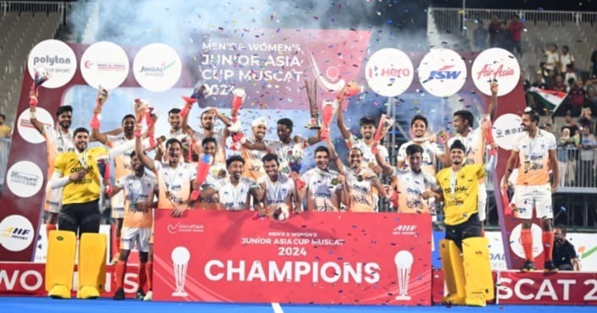 India won 5th title, scored a hat-trick in Junior Asia Cup..
