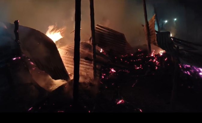 Fire in five house 