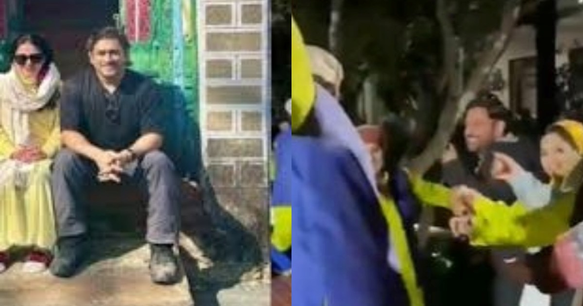 MS Dhoni's video goes viral, shows his dance moves while roa