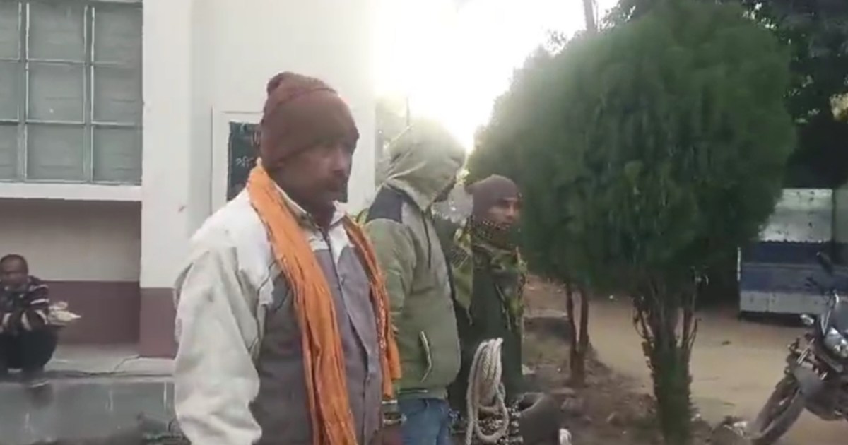 In Jamui, first they hit the car and then when he protested,