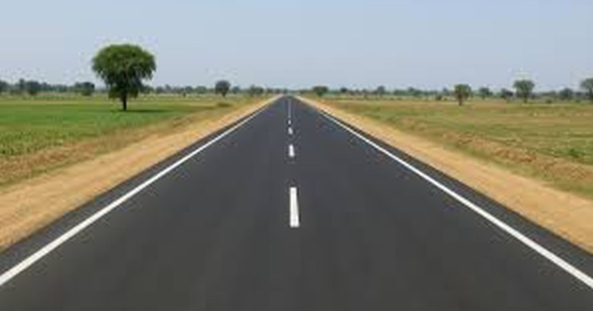 When the roads became shiny, the picture of the village chan