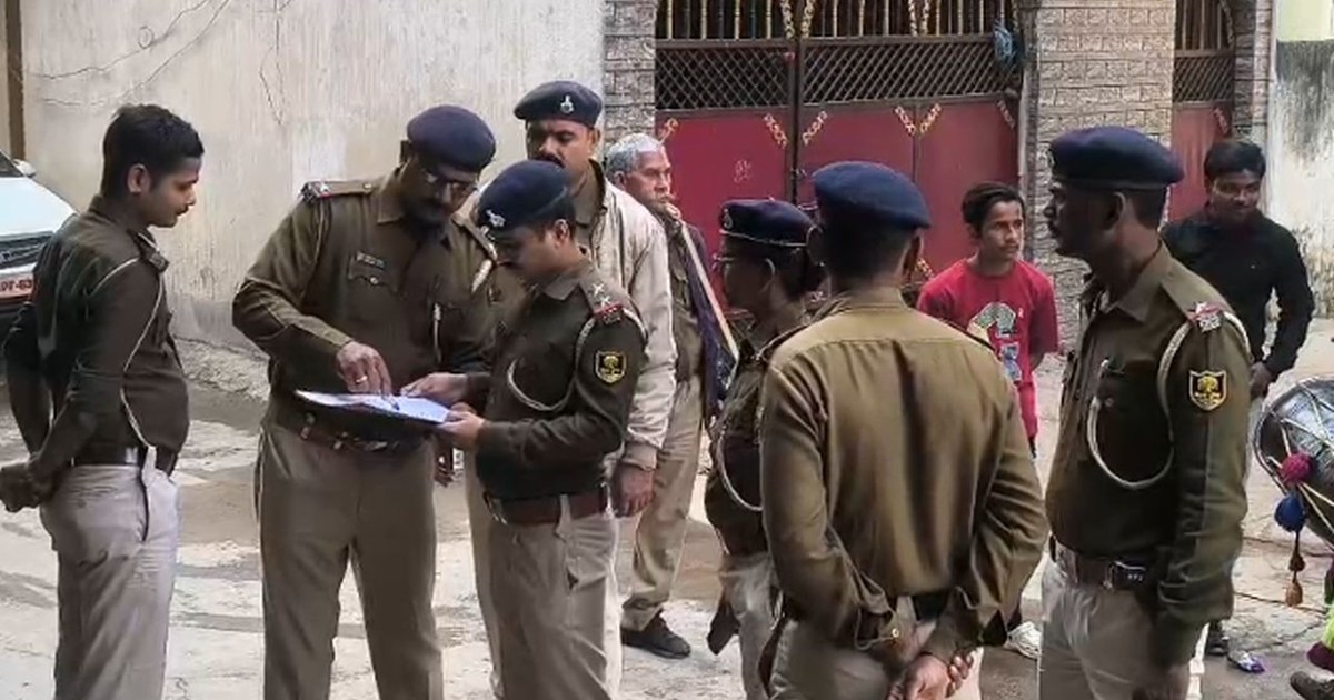 Police pasted a notice at the house of the accused in the mu