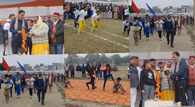 Sports festival inaugurated at Bettiah Stadium, competitions