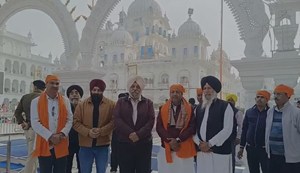 Before the Prakash Parv, elaborate arrangements were made at Takht Sri Harmandir Ji, the minister and IG inspected it.