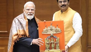 The BJP state president met with Prime Minister Modi.