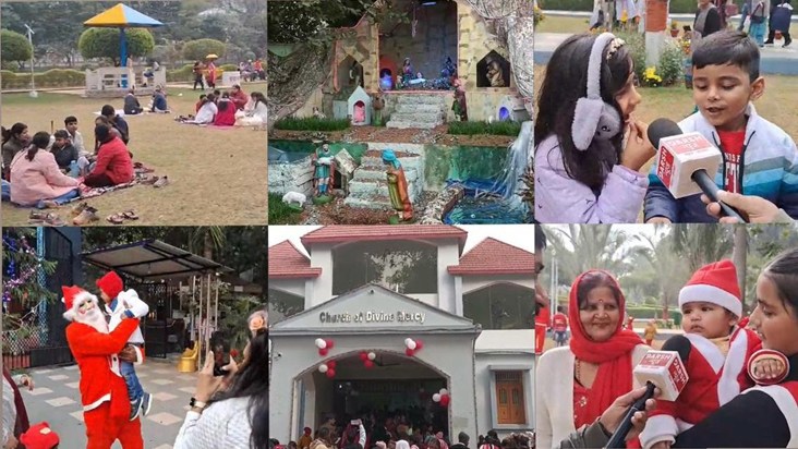 Jehanabad lit up with Christmas lights, Patna also saw the g