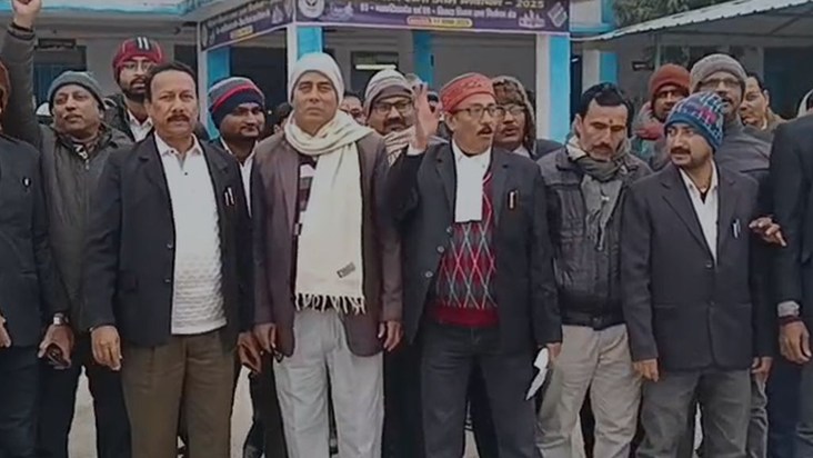 Advocates protest on several demands including restoration o