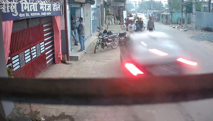 Uncontrolled car wreaks havoc in the capital