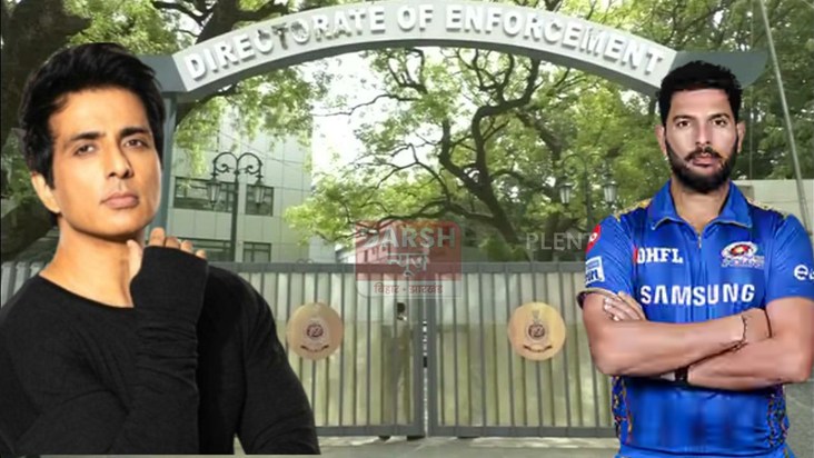 The assets of several cricketers and actors, including Yuvra