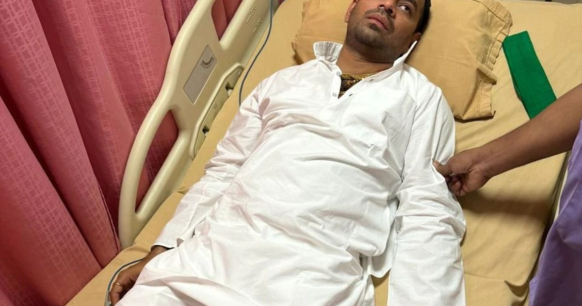 Lalu's son Tej Pratap falls ill.