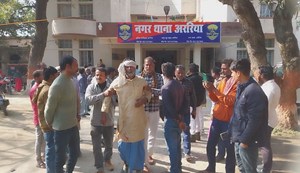 Two people were injured in a stabbing incident in the court premises