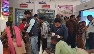 In Banka, a watchman was attacked with an axe after entering his house.