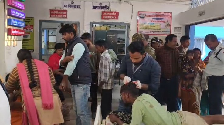 In Banka, a watchman was attacked with an axe after entering