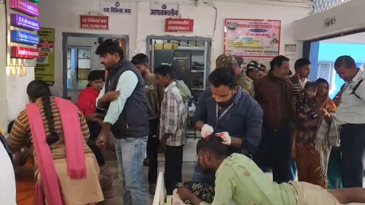 In Banka, a watchman was attacked with an axe after entering