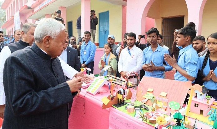 CM Nitish Kumar reached Nawada to inspect the ongoing govern