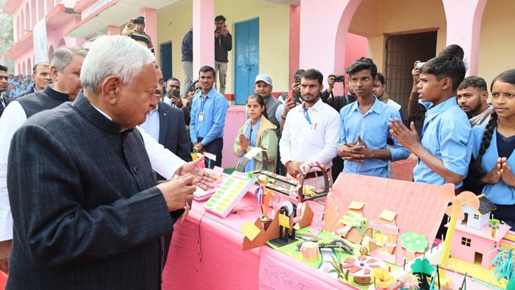 CM Nitish Kumar reached Nawada to inspect the ongoing govern