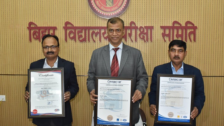 BSEB is the first board in the country to receive three awar