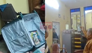 Thieves struck the bank employee's house for the second time in six months.