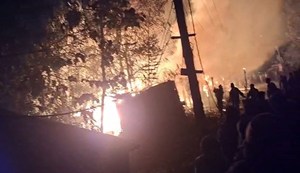 Flames erupted late at night, causing panic in Supaul