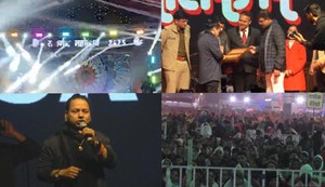 Kailash Kher's performance in Rajgir brings a huge crowd to the Sufi Night