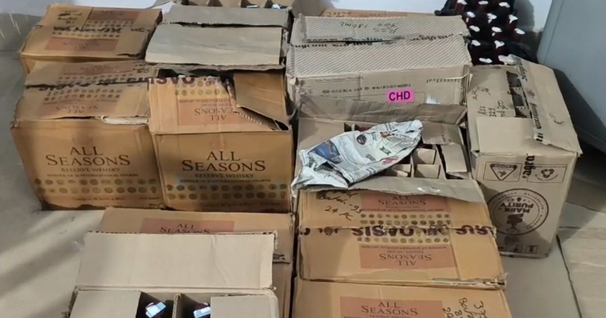 Foreign liquor worth lakhs was hidden behind an empty school