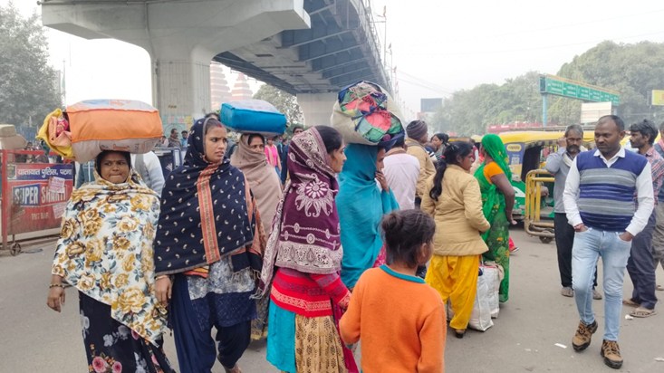 When auto operations stopped at Patna Junction, drivers took
