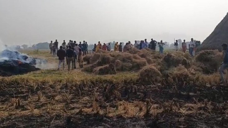 Months of hard work of farmers in Gaya went to ashes.