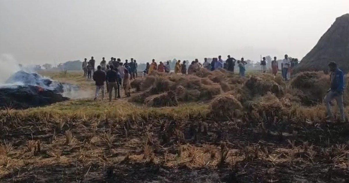 Months of hard work of farmers in Gaya went to ashes.