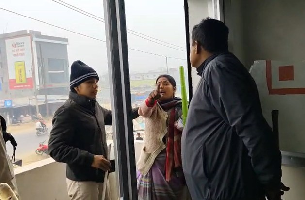 Why did a woman enter the bank with a broom? A female custom