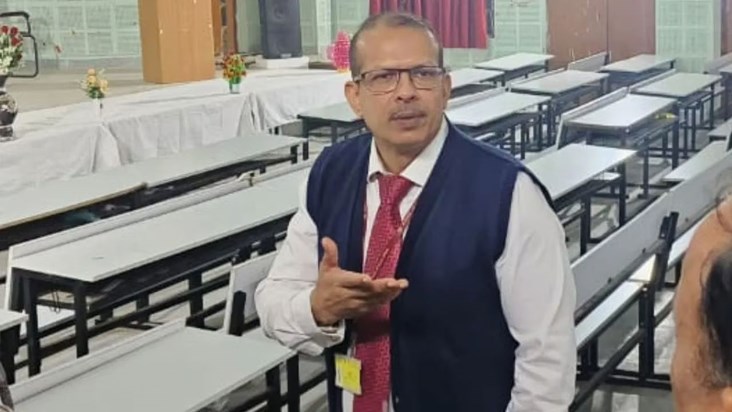 KK Pathak, who issued orders on employed teachers, now keeps