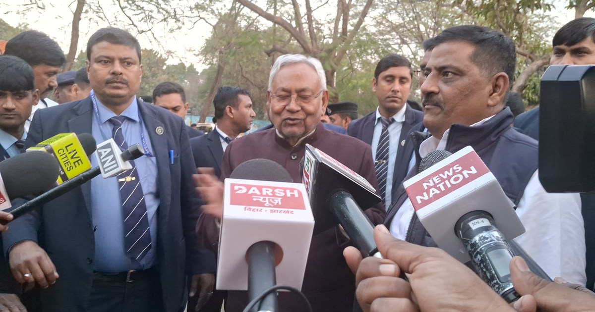 Cm nitish ka bda byan ab sab kuch thik hai