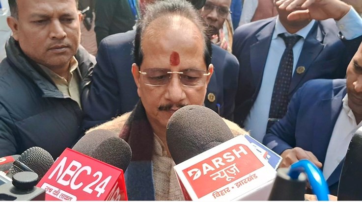 Upmukhymntri vijy Sinha ka bajt par byan Upmukhymntri vijy Sinha ka bajt par byan