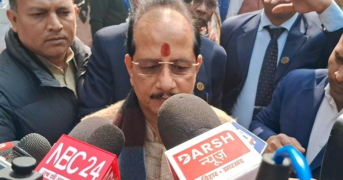 Upmukhymntri vijy Sinha ka bajt par byan