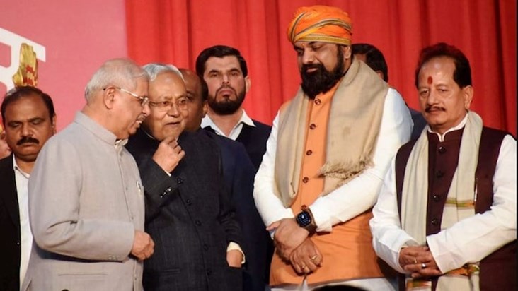 Cabinet divided, Home department remains with CM Nitish