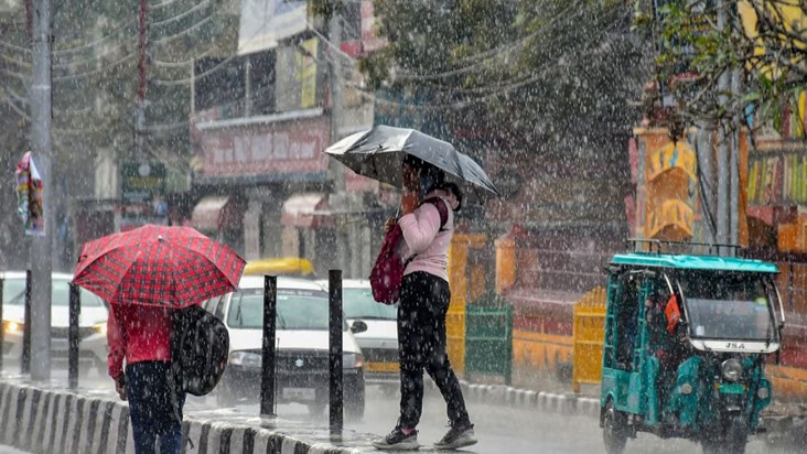 It is raining in these districts including the capital Patna