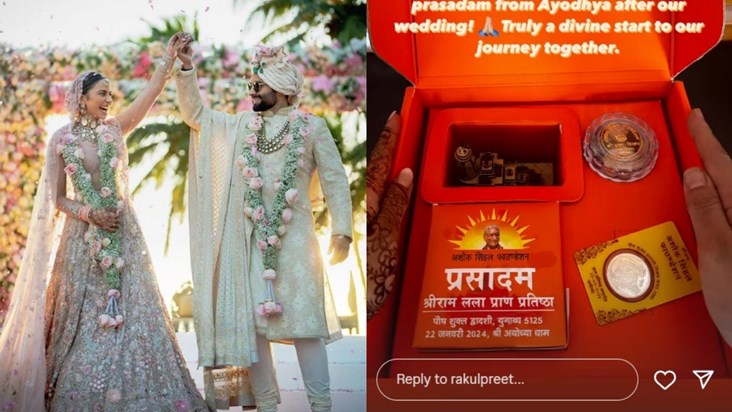 Rakul-Jackie got a special gift from Ram temple, it became t Rakul-Jackie got a special gift from Ram temple, it became t