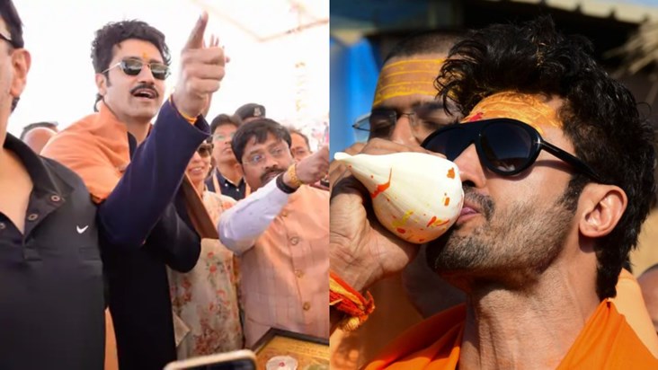 Vicky Kaushal and Vidyut Jamwal reached Maha Kumbh, took a h