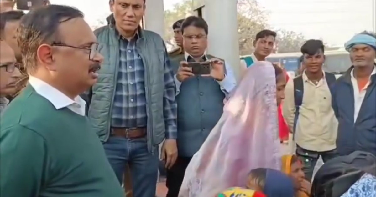 When DRM asked for the train ticket, the woman passenger sai