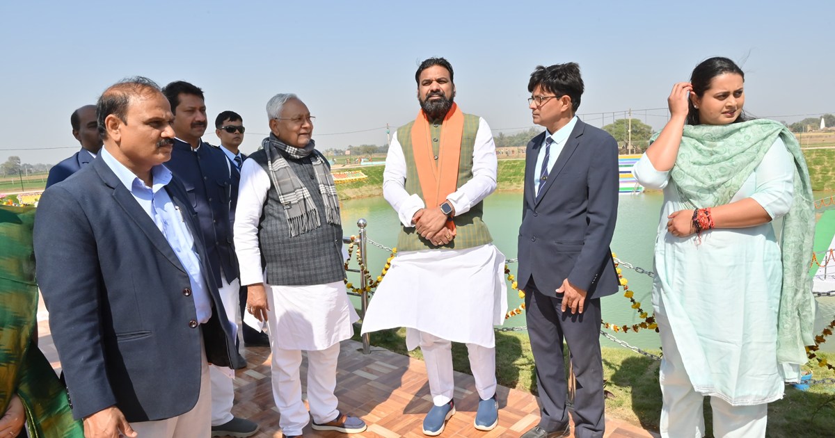 Chief Minister Nitish Kumar's Pragati Yatra in Jamui, laid t