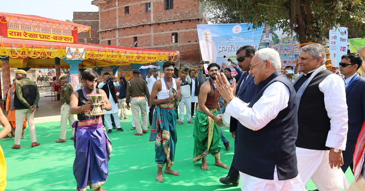 Chief Minister Nitish Kumar's Pragati Yatra: Foundation ston