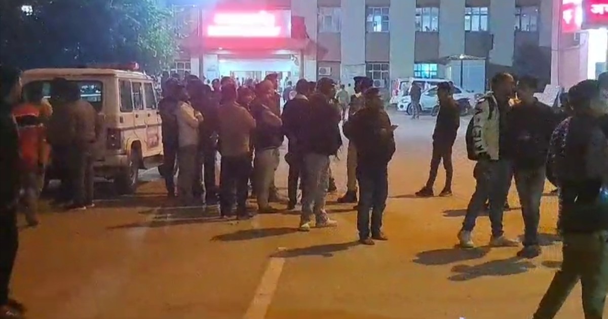 In Naubatpur, Patna, two youths walking on the roadside were