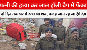 He murdered his wife and threw her body in a red trolley bag