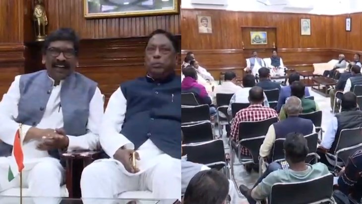 CM Hemant Soren seen after 32 hours, will hold important mee