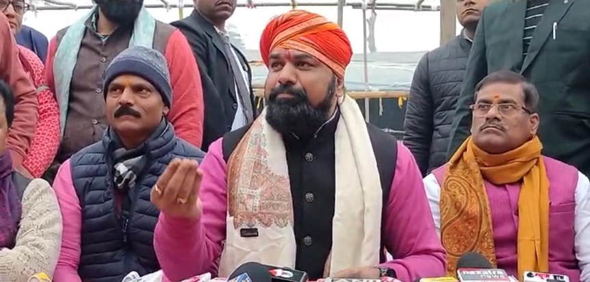 Bhajpa prdesh adhyksh Samrat chaudhri ki press varta Bhajpa prdesh adhyksh Samrat chaudhri ki press varta