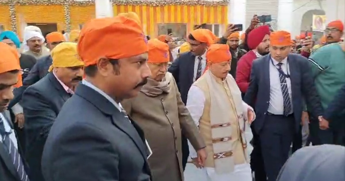 CM Nitish reached Patna City Gurudwara on the birth annivers